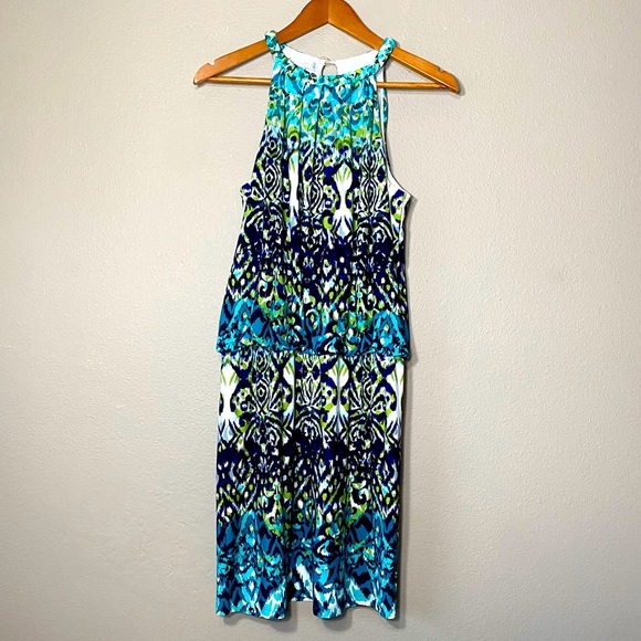 London Times Dresses & Skirts - London Times Boho Chic Paisley Print Braided Neck Sleeveless Sundress. Size 10